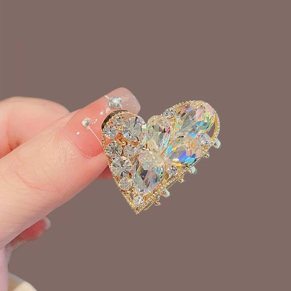 ヘアクリップ ミニ ヘアアクセサリー バンスクリップ かみどめ クリップ ヘアピン ヘアアクセサリー キラキラ 華やか ヘアアレンジ おしゃれ かわいい ファッション小物 jtl0050607 - 画像 (2)